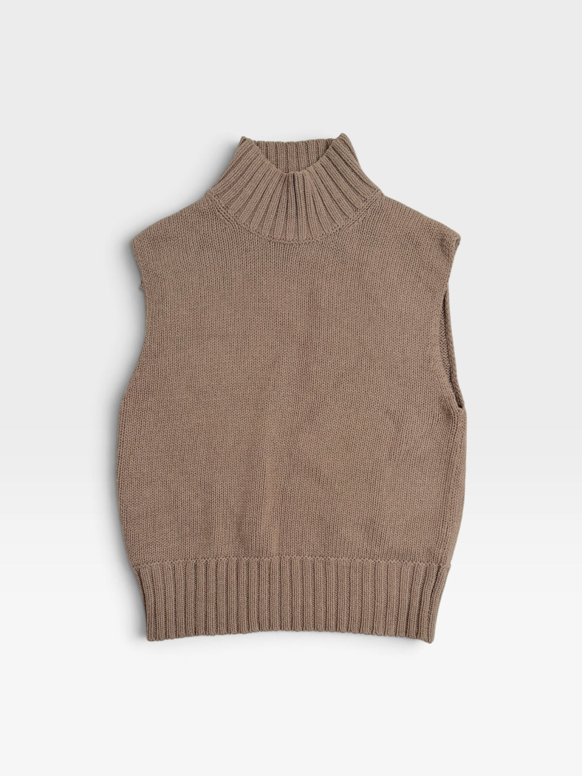 LIGHT BROWN ABERCROMBIE SWEATER VEST XS