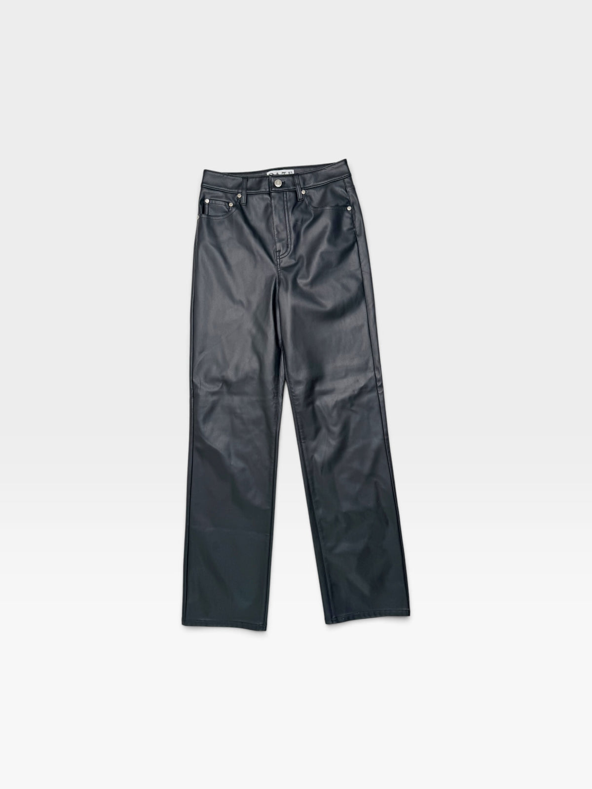BLACK LEATHER DAZE PANTS 25