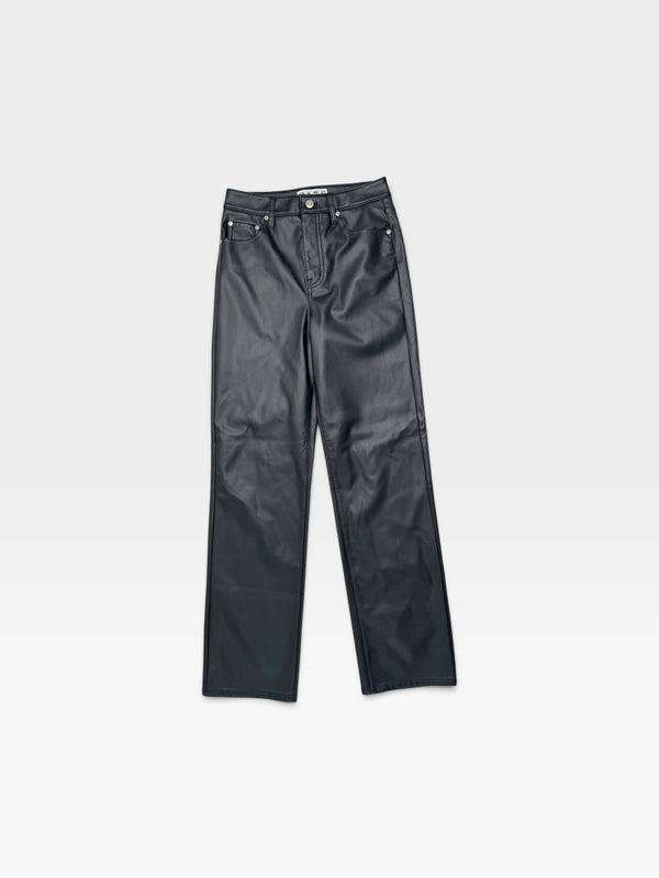 BLACK LEATHER DAZE PANTS 25