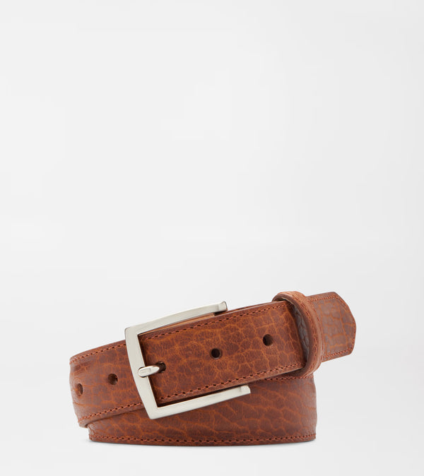 MEN'S TAN PETER MILLAR AMERICAN BISON BELT (ORG. $230) | 40