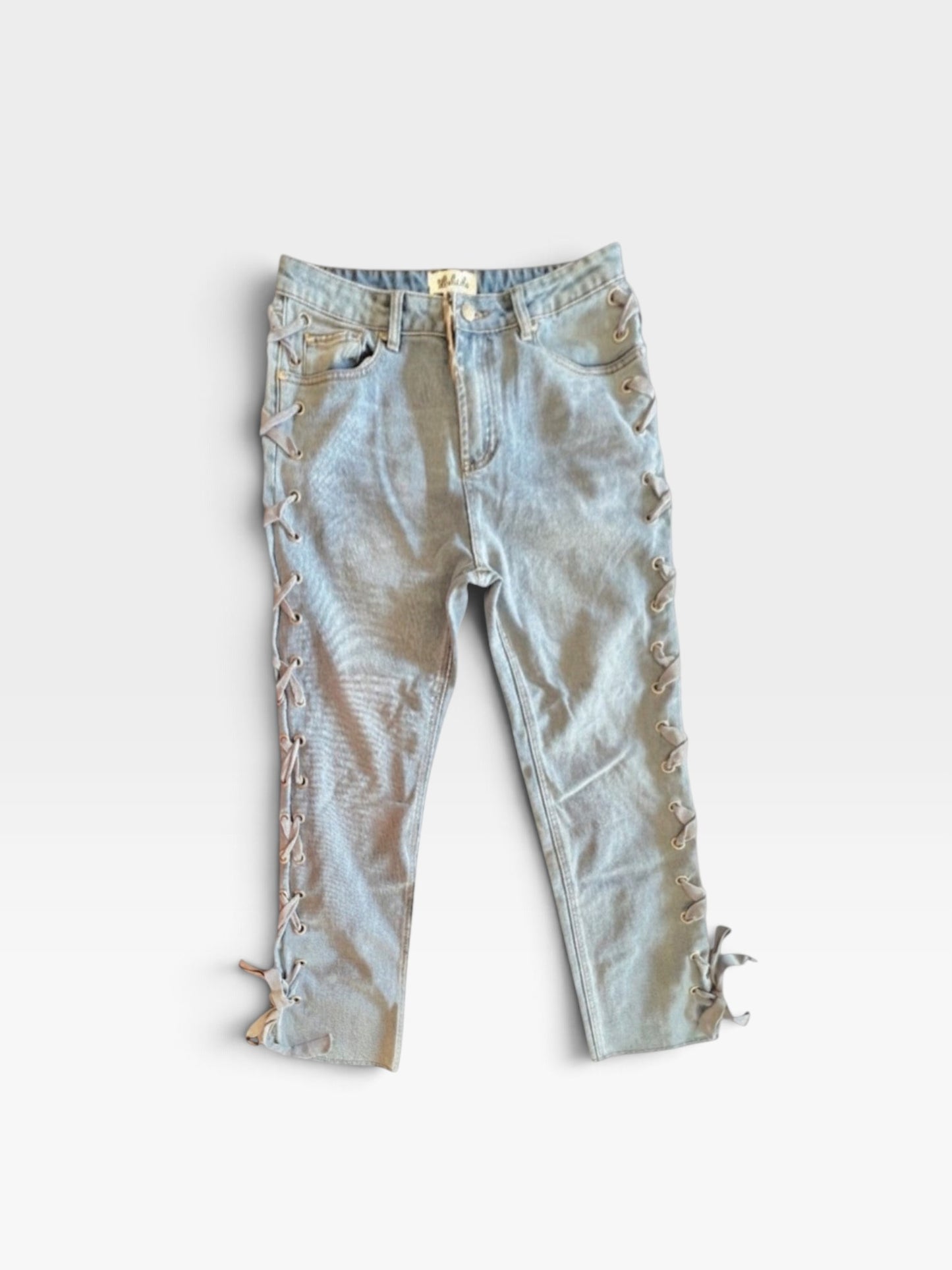 DENIM LISTICLE JEANS (NWT) M